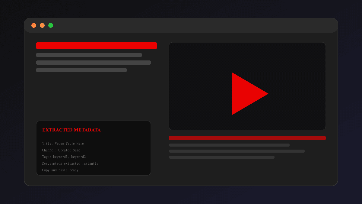Feature image for YouTube Description Extractor